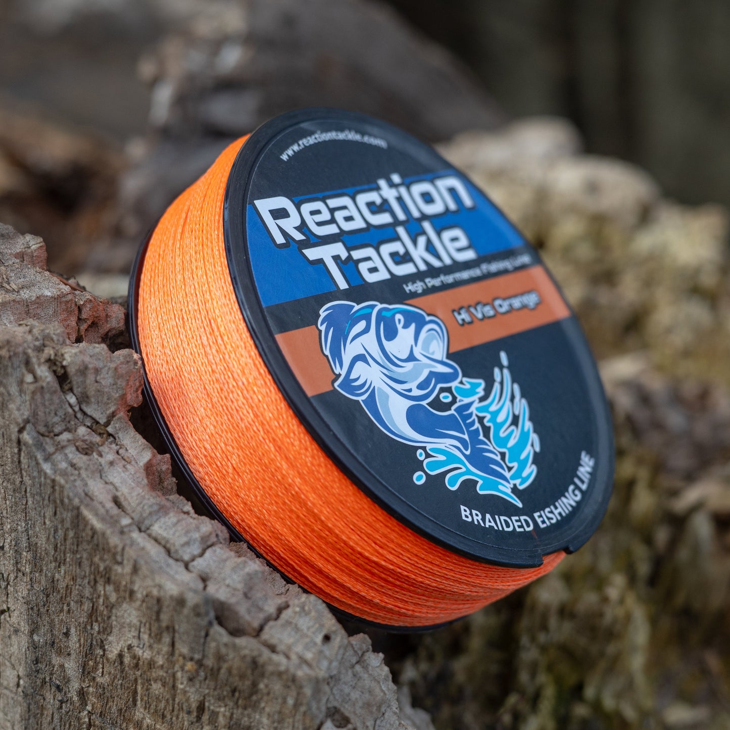 Línea de Pesca Trenzada Naranja Hi-Vis de Reaction Tackle
