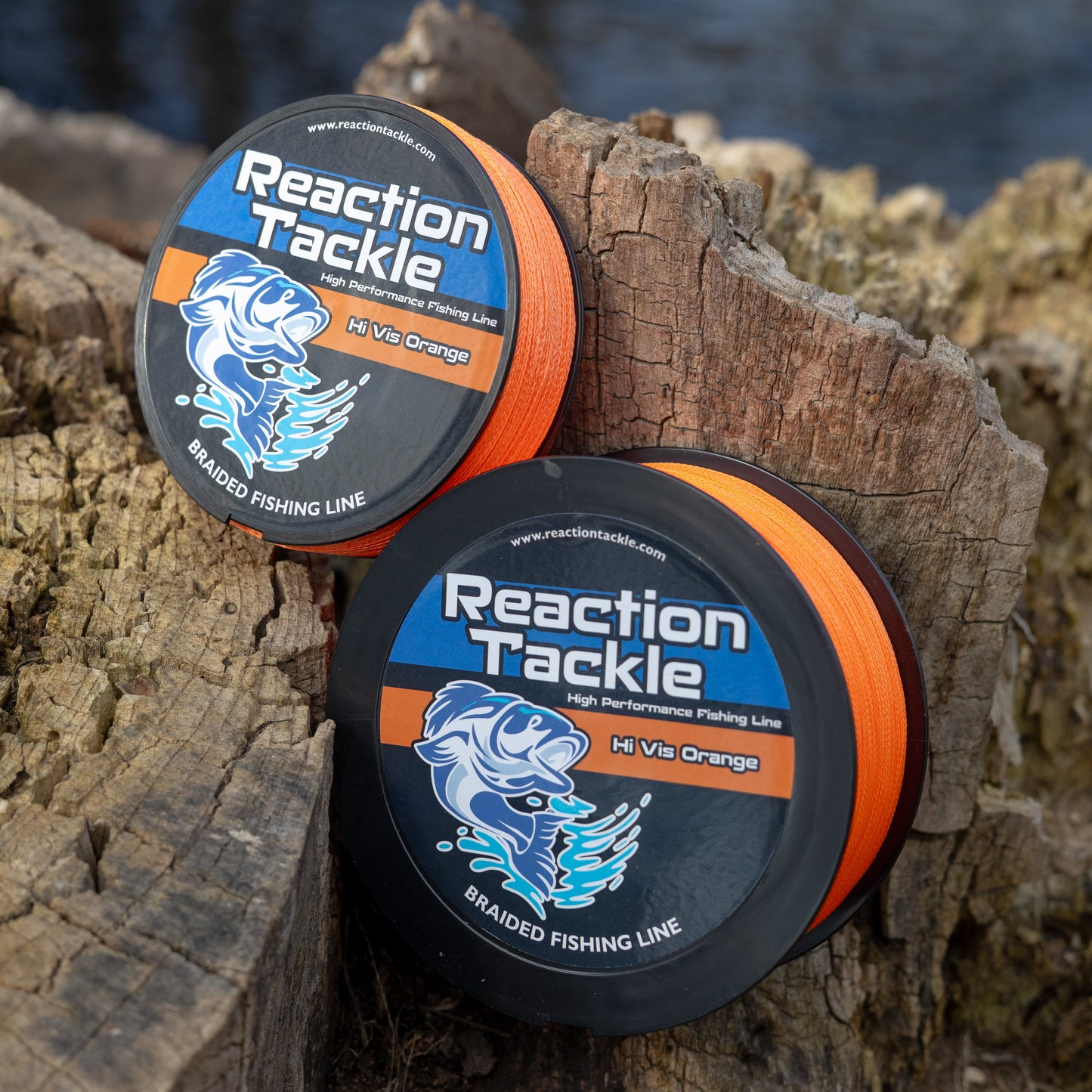 Línea de Pesca Trenzada Naranja Hi-Vis de Reaction Tackle