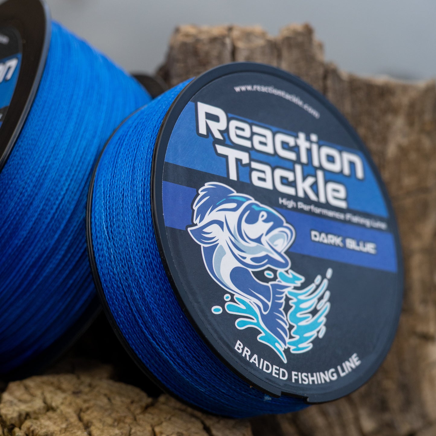 Premium Dark Blue Braided Fishing Line by Reaction Tackle