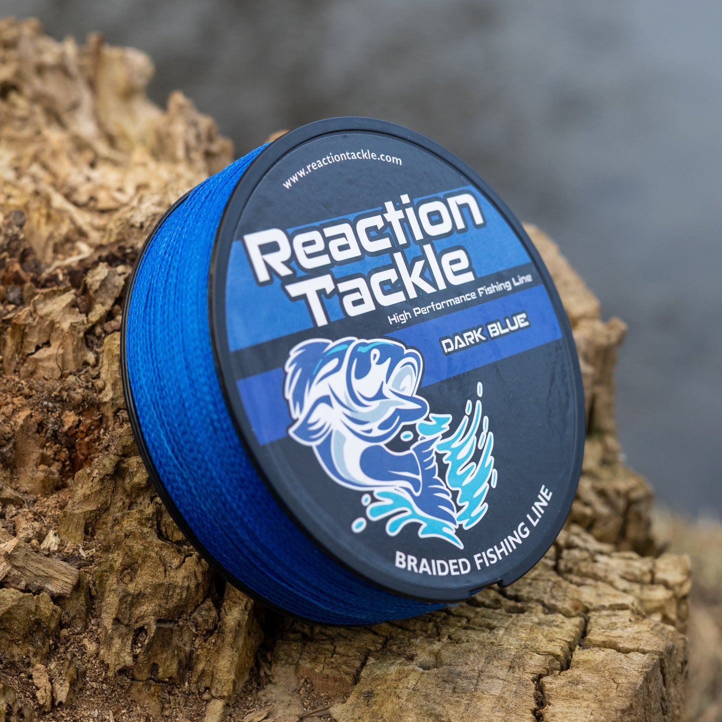Premium Dark Blue Braided Fishing Line by Reaction Tackle