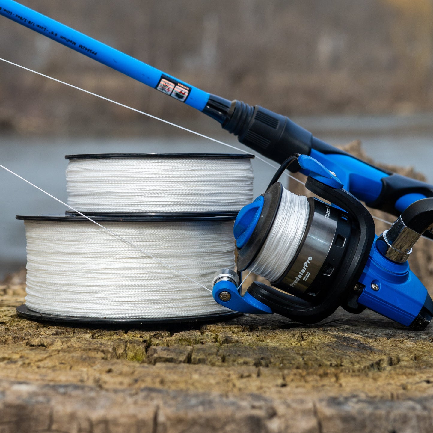 Premium Reaction Tackle Braided Fishing Line - Strength & Sensitivity