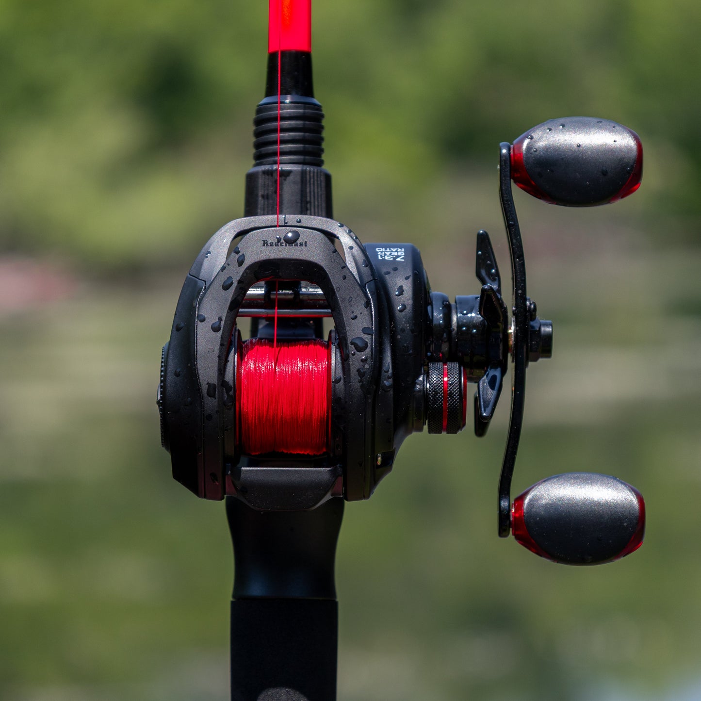 Línea de pesca trenzada Reaction Tackle X8 - Rojo resistente a la decoloración - Innovación de 8 hebras
