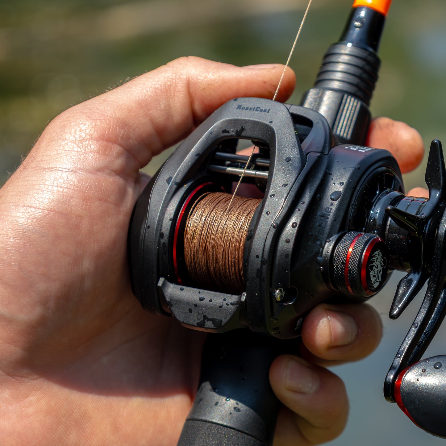 Reaction Tackle Premium Braided Fishing Line - Timber Brown