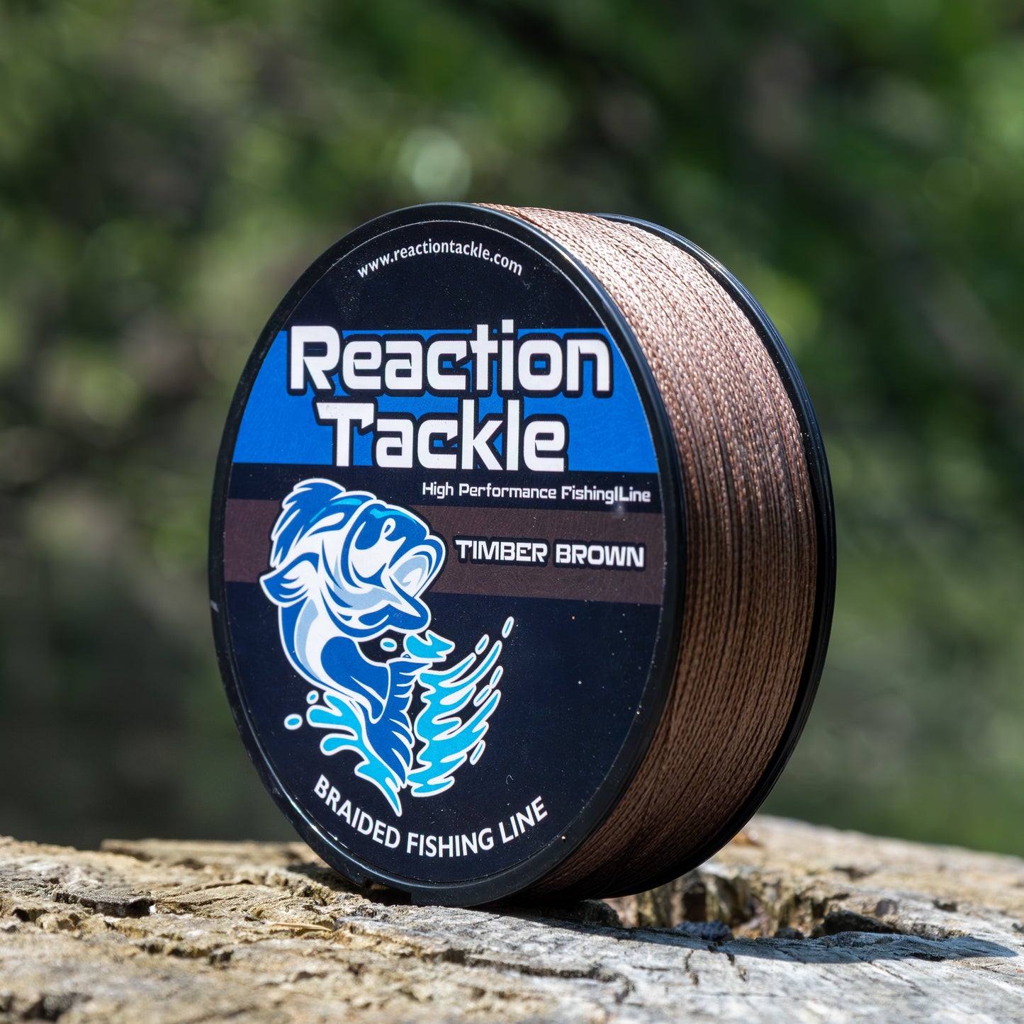 Reaction Tackle Premium Braided Fishing Line - Timber Brown