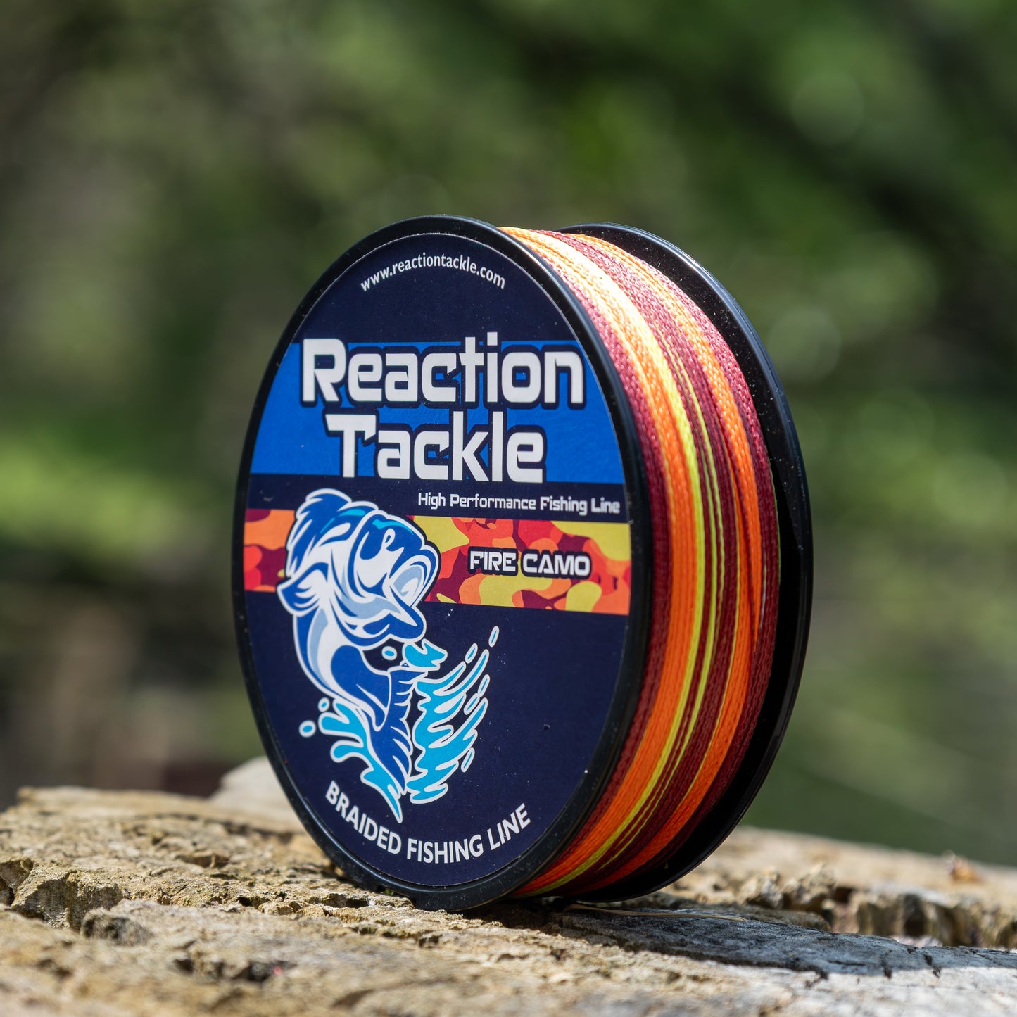 Ligne de pêche tressée Reaction Tackle Fire Camo - Performance ultime