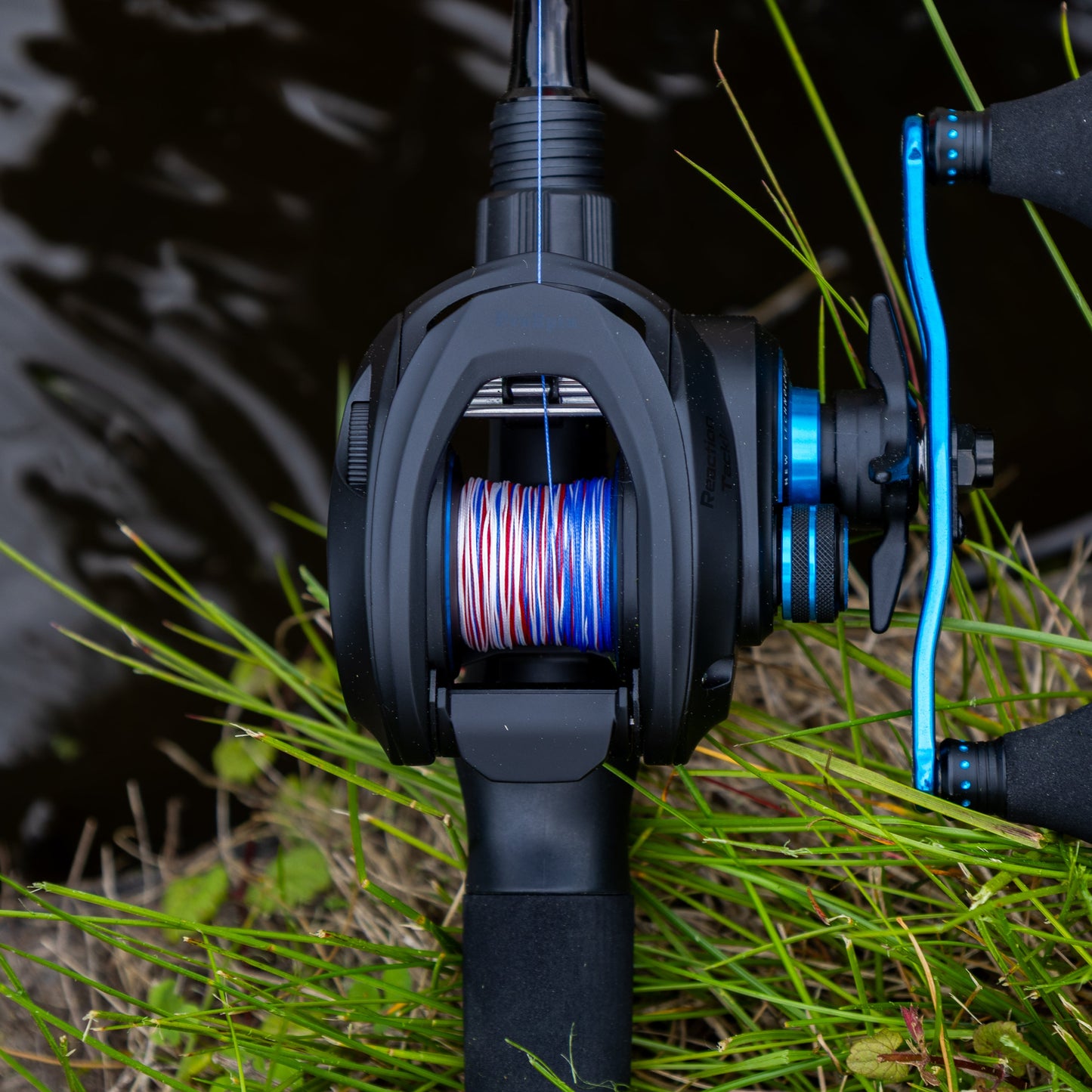 Línea de pesca trenzada Reaction Tackle X8 - Camuflaje estadounidense, 8 hebras - NUEVA