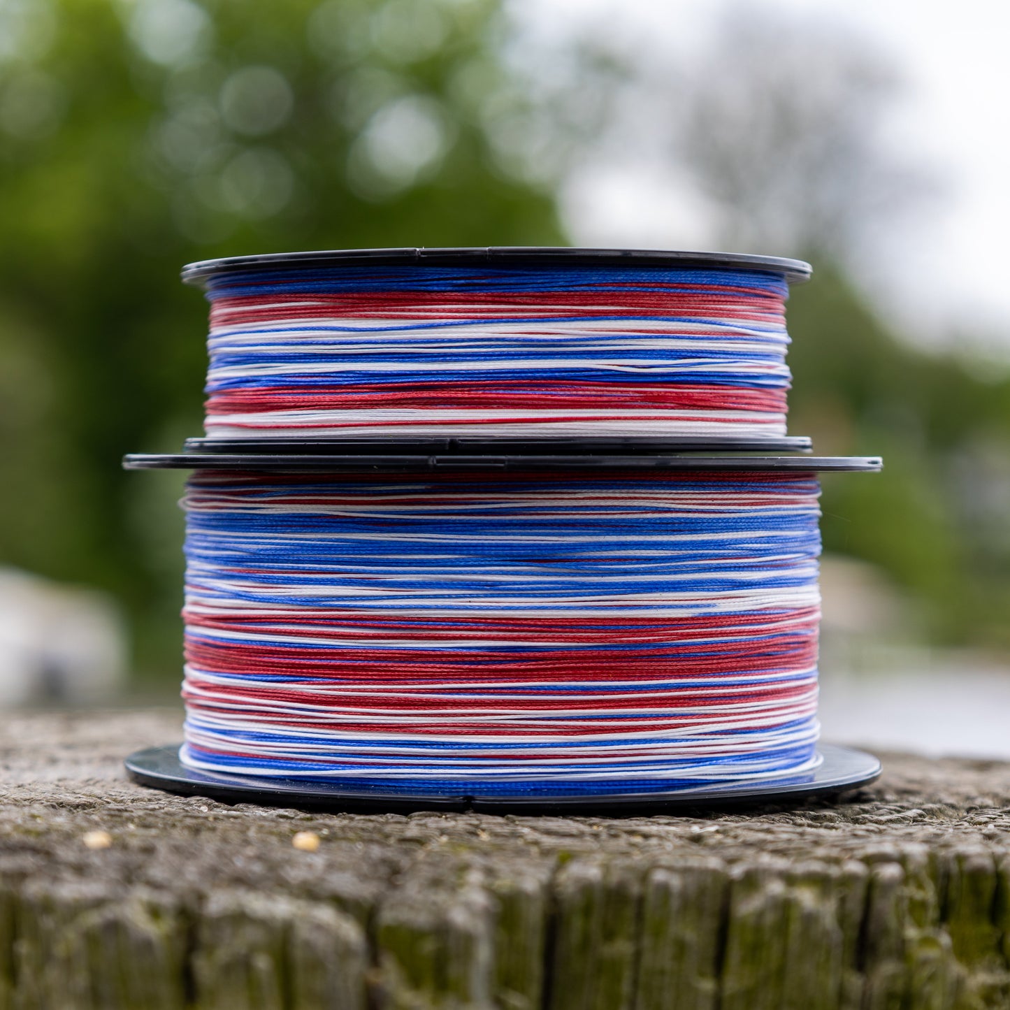 Línea de pesca trenzada Reaction Tackle X8 - Camuflaje estadounidense, 8 hebras - NUEVA