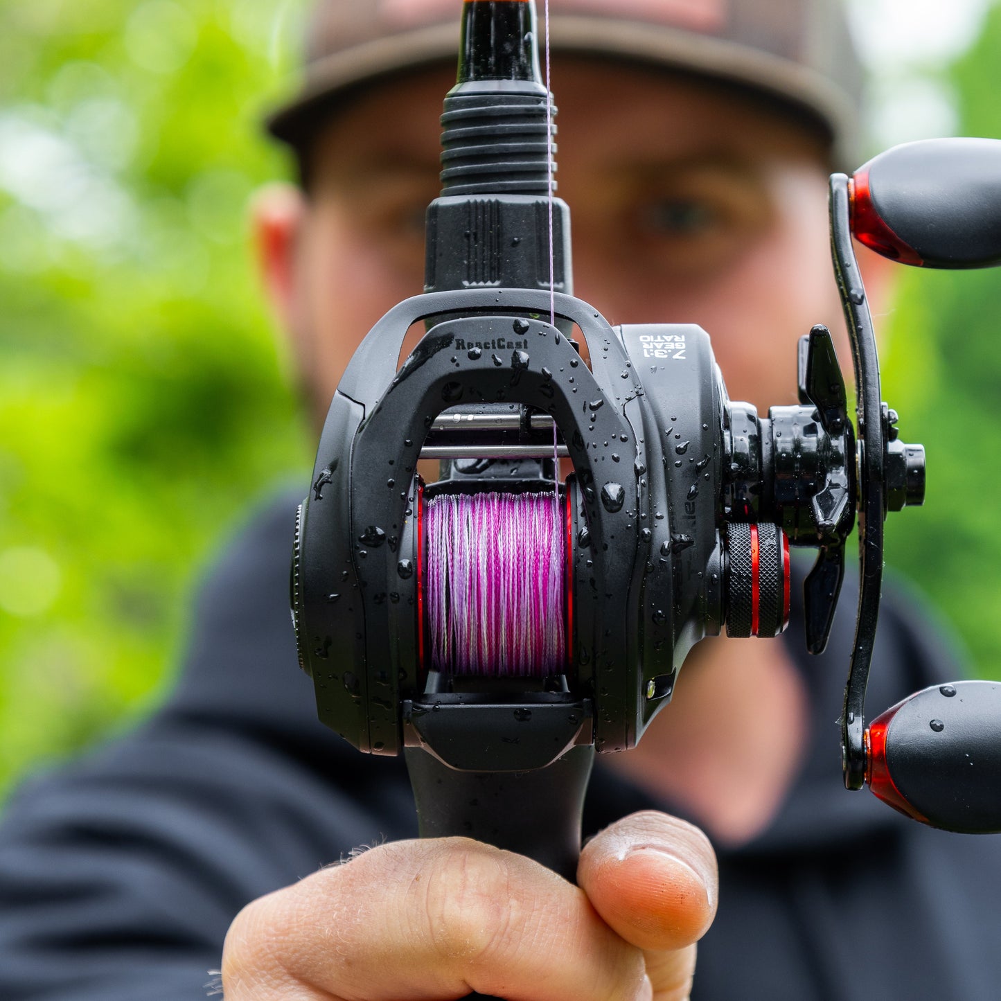 Línea de pesca trenzada Reaction Tackle con camuflaje rosa: máximo rendimiento