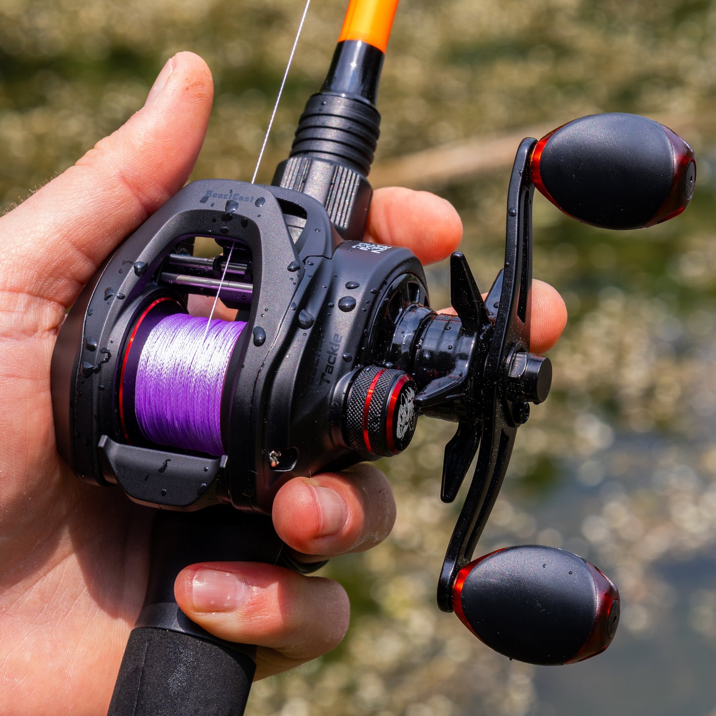 Ligne de pêche tressée premium Reaction Tackle - Violet éclatant - Performance ultime