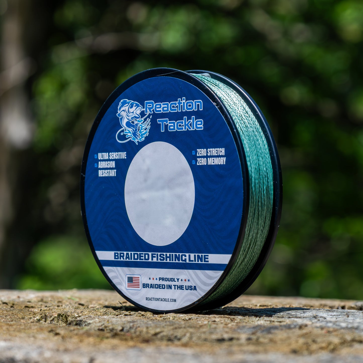 Reaction Tackle BRAIDED IN THE USA Fishing Line- 4X- NEW