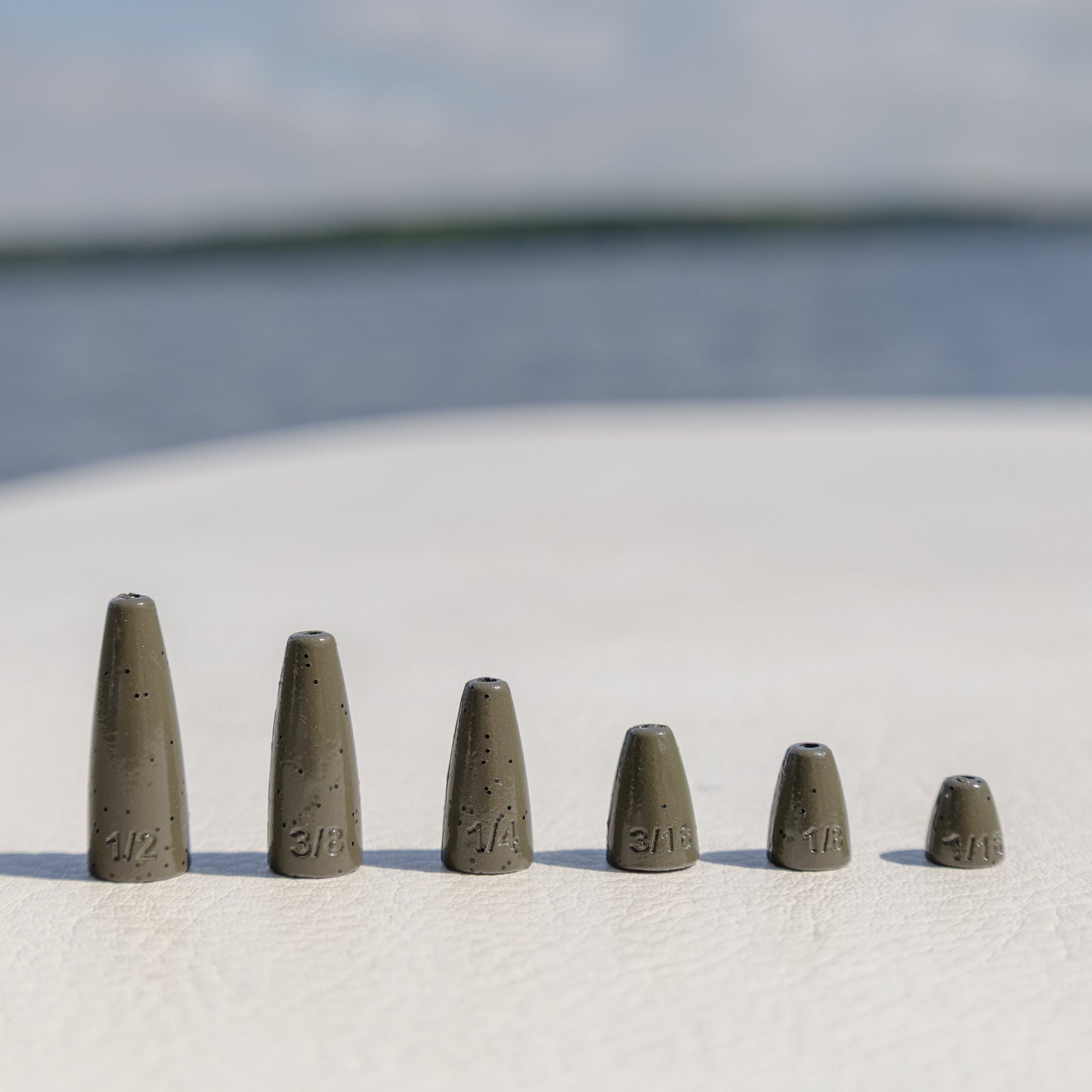 Premium Reaction Tackle Lead Worm Weights - 25 Pack