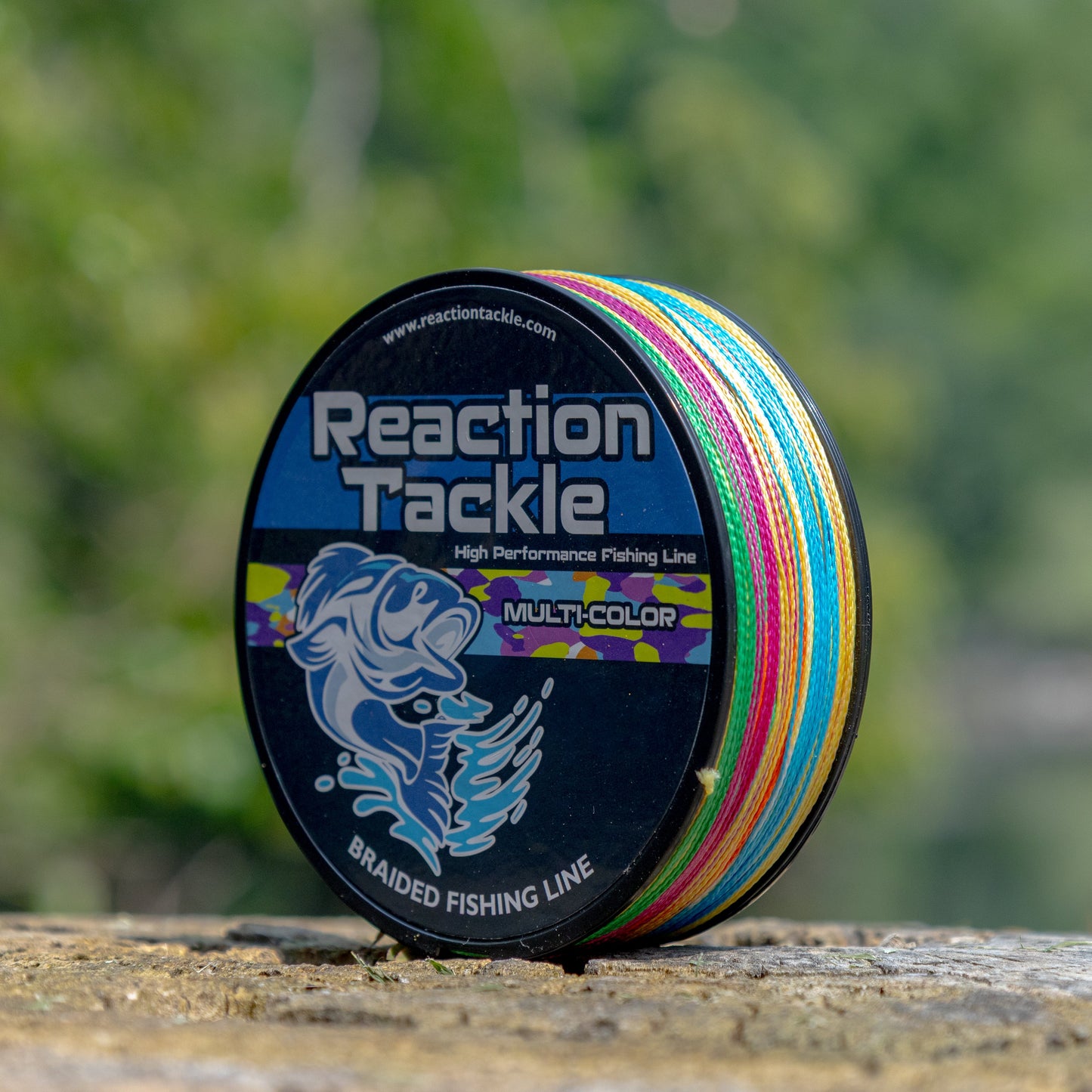 Línea de Pesca Trenzada Multicolor Reaction Tackle