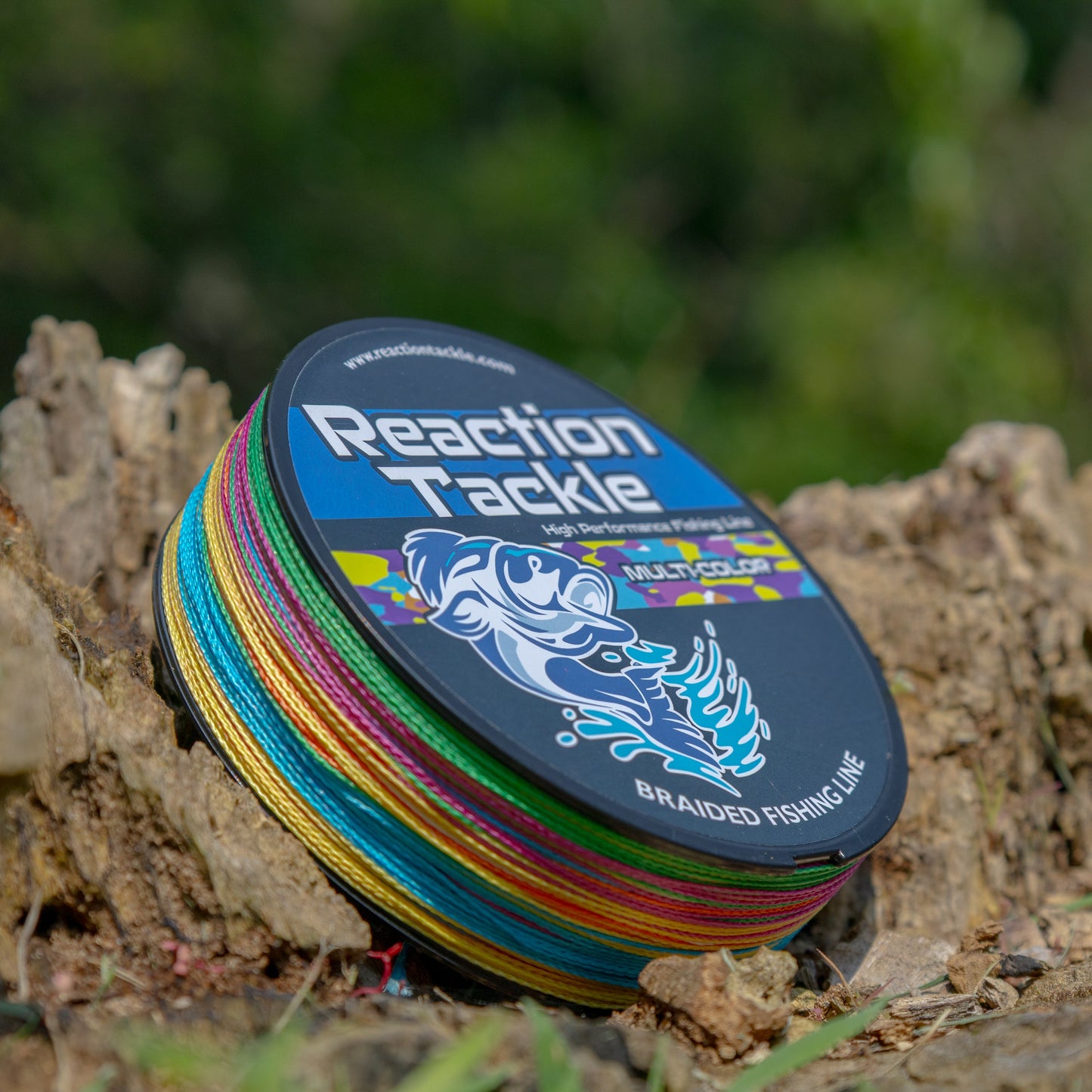 Línea de Pesca Trenzada Multicolor Reaction Tackle