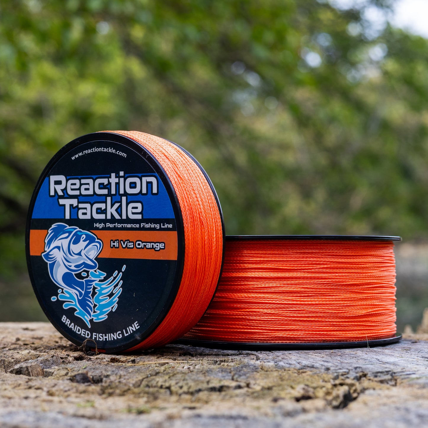 Línea de Pesca Trenzada Naranja Hi-Vis de Reaction Tackle