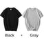 Paquete de 2 camisetas de algodón blancas unisex de corte holgado