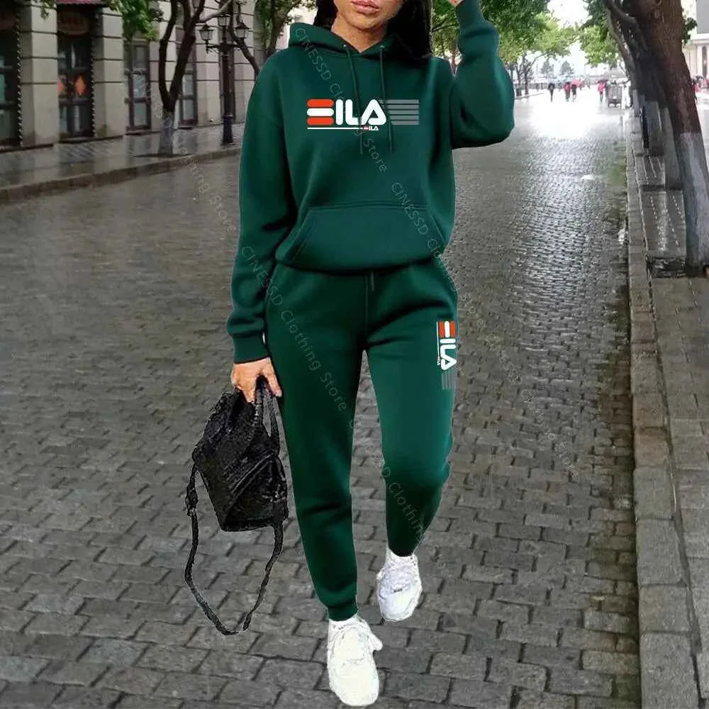 Ensemble de sweat à capuche et pantalon de luxe pour femmes