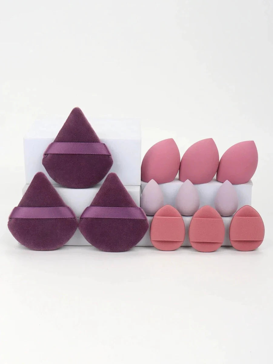 Ensemble de 12 éponges à maquillage polyvalentes