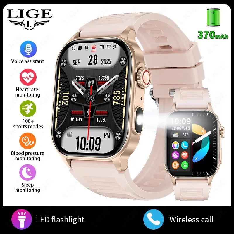 LIGE FlashSmart 2: Premium Smartwatch with HD Display
