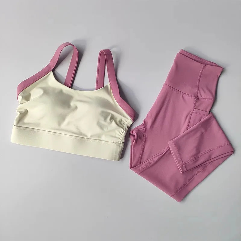Conjunto de Yoga ZenFlex 2PC para Mujeres: Sujetador y Leggings