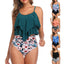 RuffleWave Chic High Waist Bikini & Tankini Set