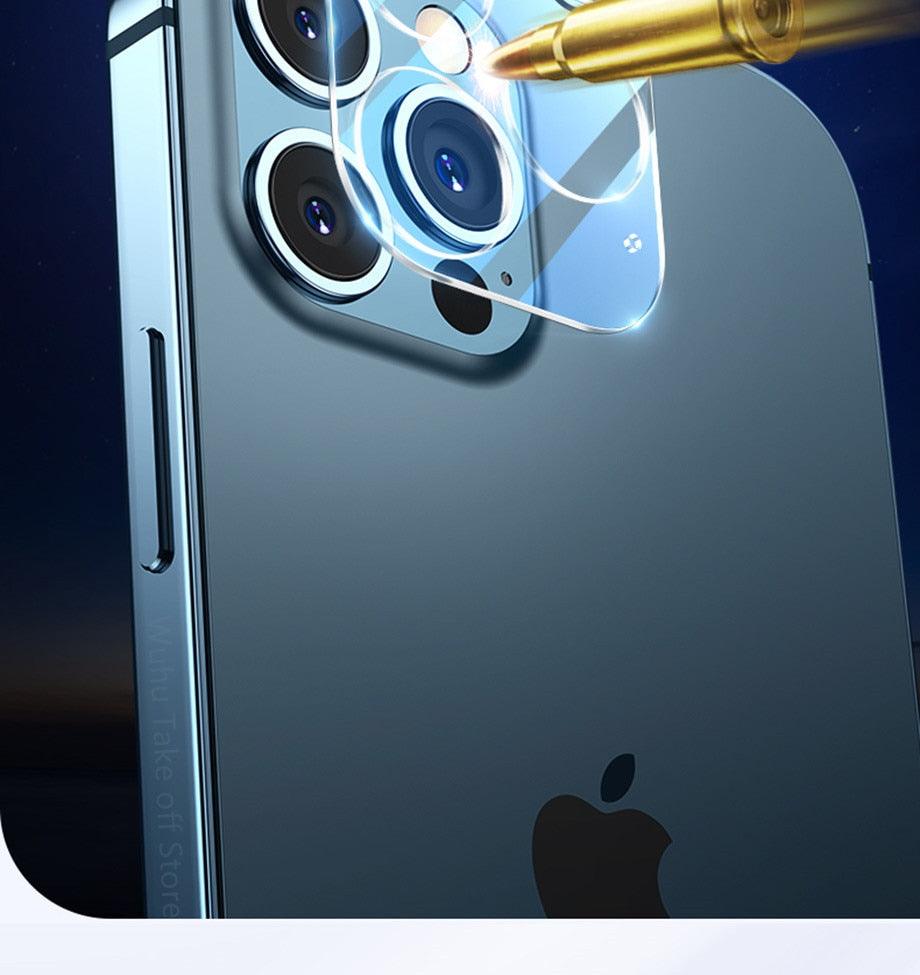 4-Piece Protective Glass Set for iPhone Camera Lenses
