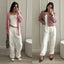 ChicEase Pantalons Jogging Taille Haute à Jambes Larges