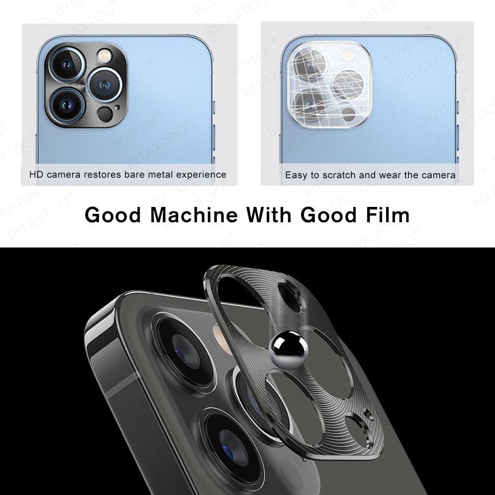 Premium Aluminum Alloy Camera Lens Protector for iPhone 11/12/13/14 Series - Korvel