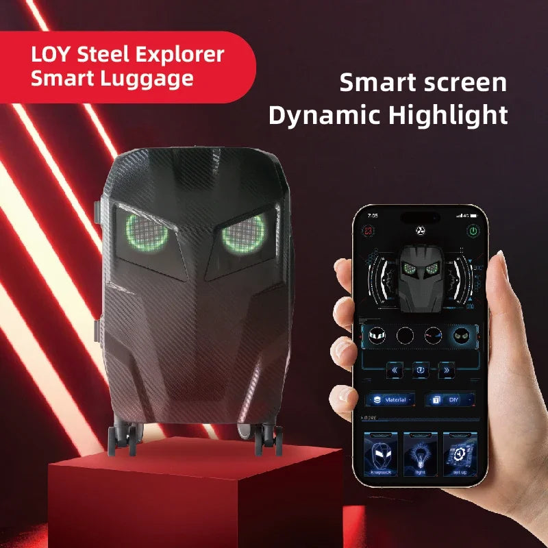 LED Travel EyeSpin Luggage - Korvel