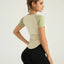 Women's Quick-Dry Compression Fit Yoga Running Tee