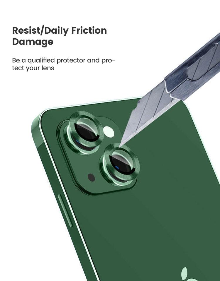 Titanium Alloy HD Camera Lens Protector for iPhone 12/13/14 Series - 9H Scratch-Resistant - Korvel