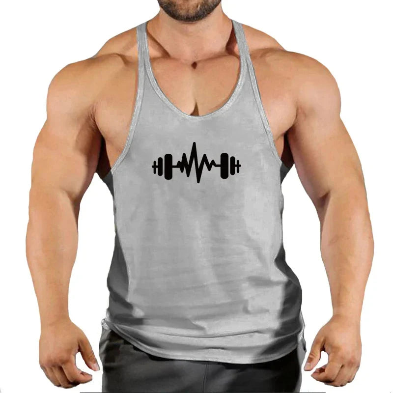 Camiseta sin mangas premium para hombres, ideal para entusiastas del fitness