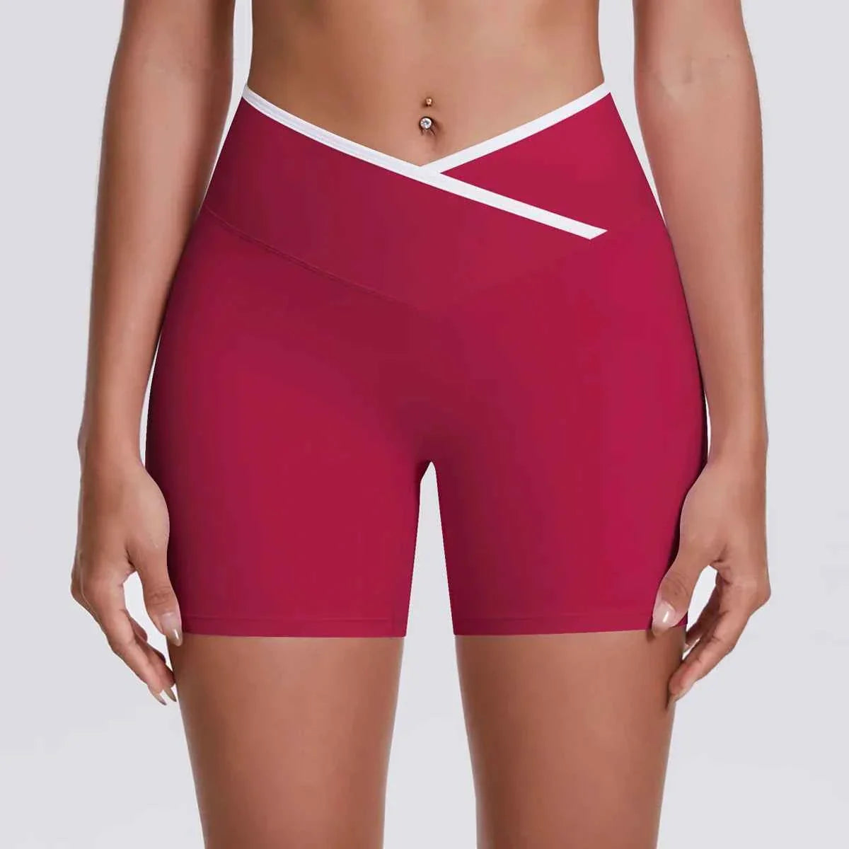 Shorts de Fitness para Mujeres con Cintura en Forma de V