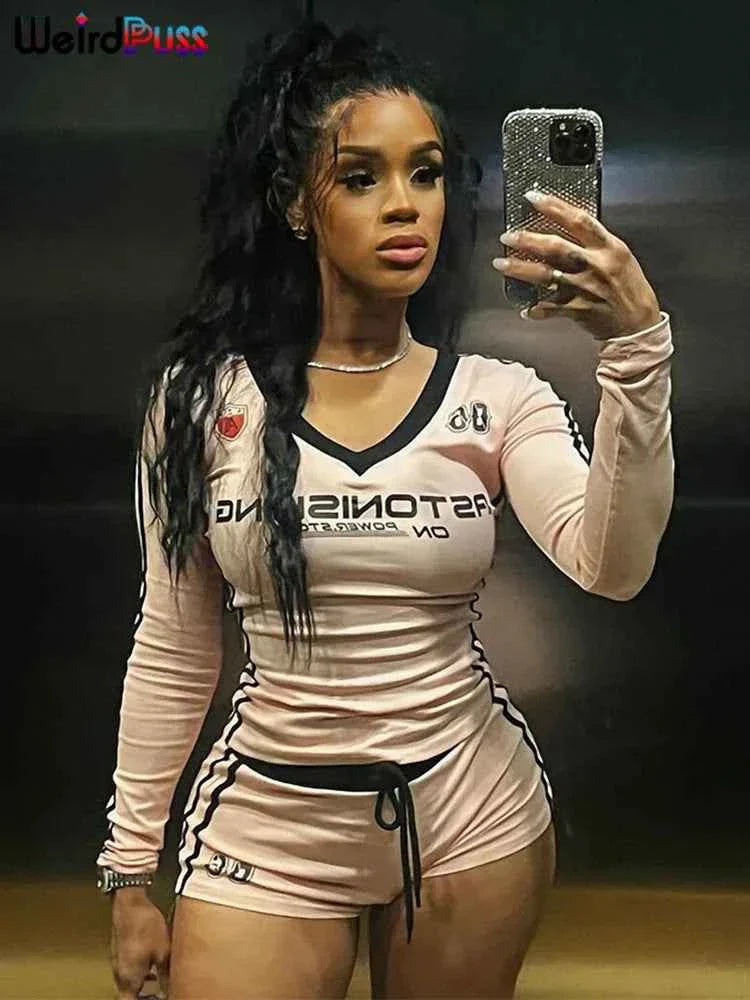 Ensemble de survêtement sportif pour femmes Weird Puss