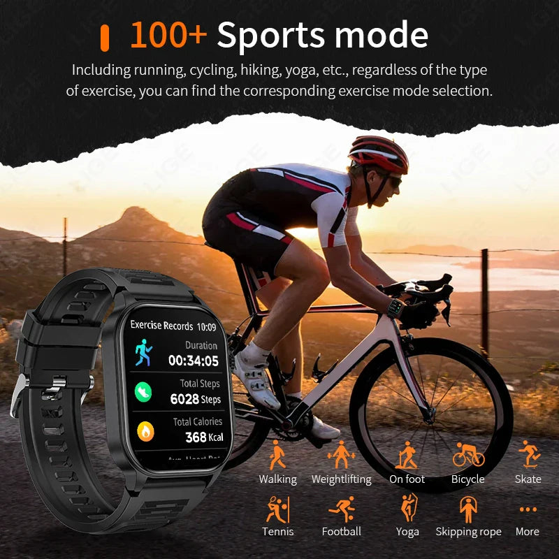 LIGE FlashSmart 2: Premium Smartwatch with HD Display