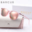 Lunettes de soleil rondes roses BARCUR pour femmes