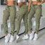 Pantalones Cargo Slim de Cintura Alta para Mujer