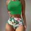 Bas de maillot de bain taille haute floral '26