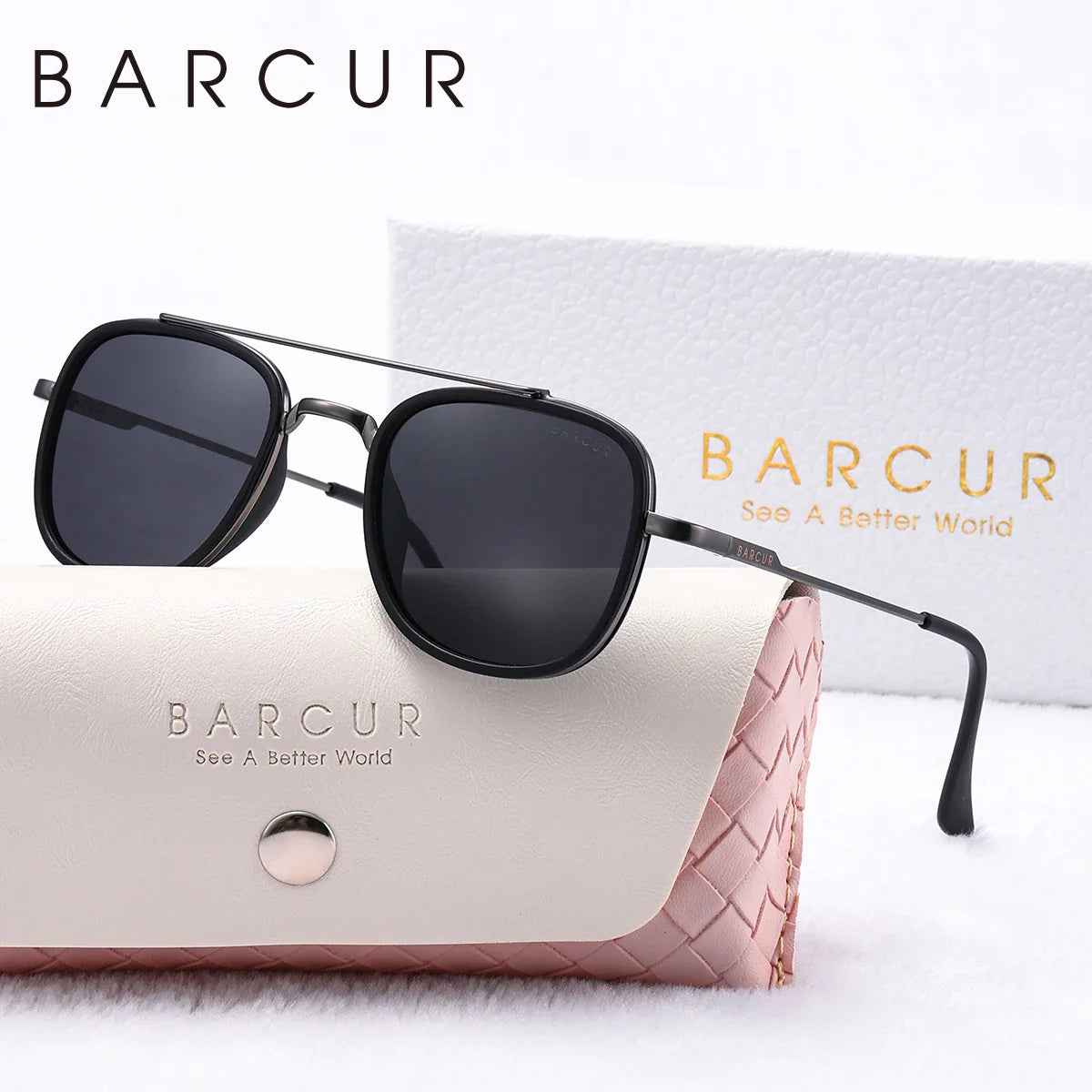Stylish Polarized Oval Sunglasses for Men & Women - UV400 Protection with Elegant Gift Box - Korvel