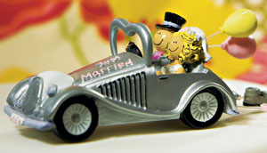Whimsical Wedding Get-Away Car Figurine