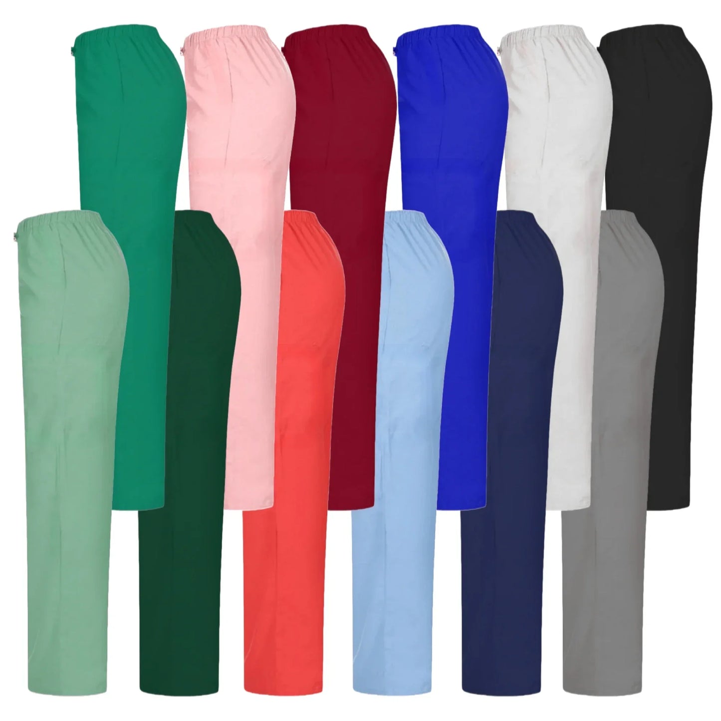 Pantalons de Scrubs Unis Premium
