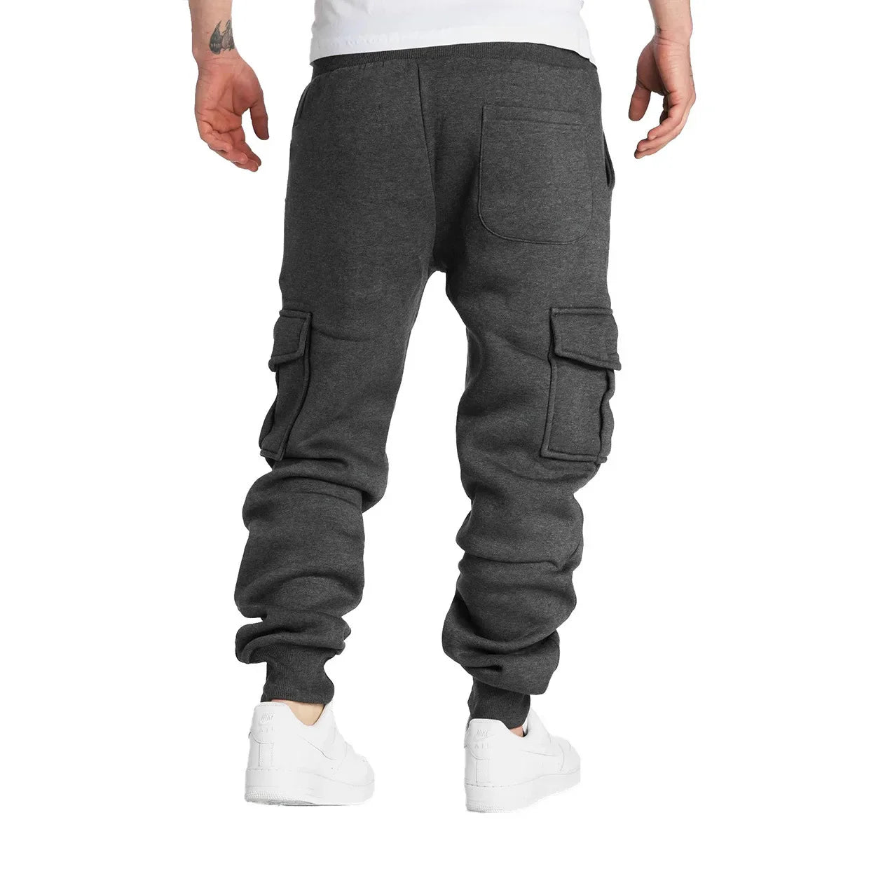 Men's Straight Fit Sweatpants with Drawstring and Pockets