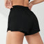 Pantalones Cortos de Yoga Falsos de Dos Piezas para Mujeres