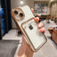 Coque de portefeuille transparente pour iPhone