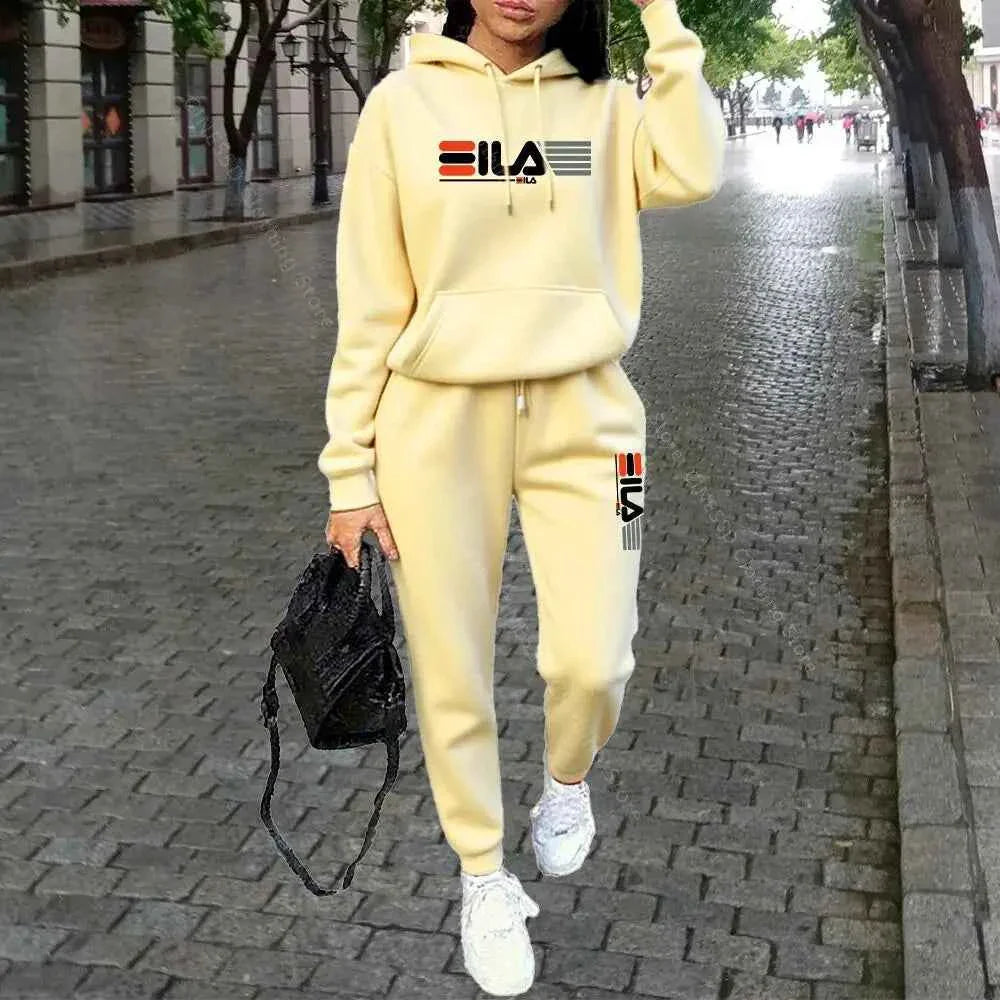 Ensemble de sweat à capuche et pantalon de luxe pour femmes