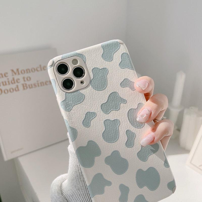 Cute Cat Transparent Phone Case for iPhone 11/12/13 Pro Max