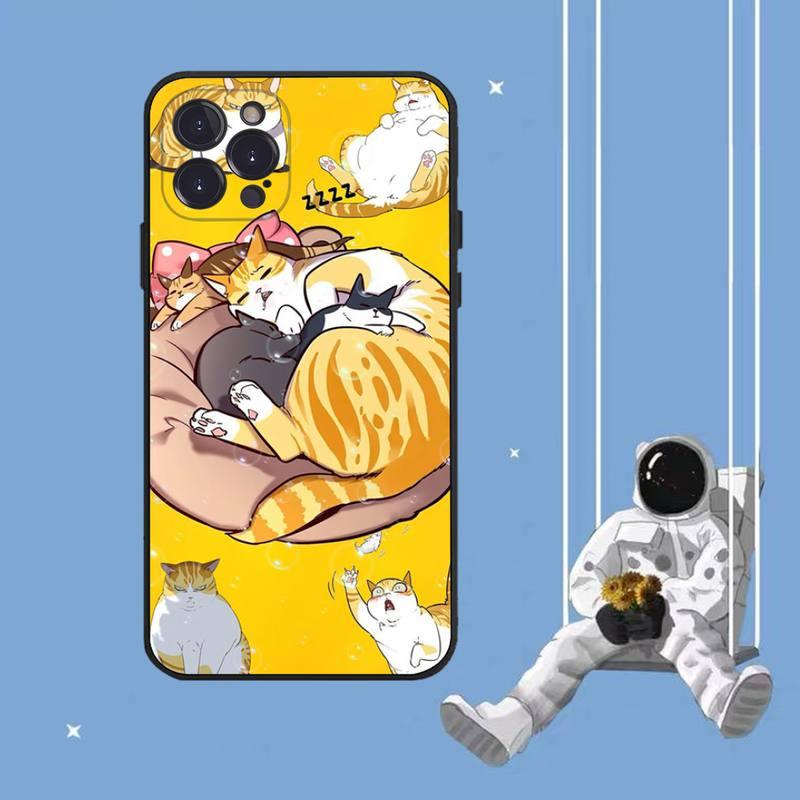 Cat Art Phone Case for iPhone - Clear Protective Cover