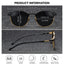 BARCUR Retro Polarized Women's Sunglasses - Elegant Black Frame