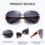 Lunettes de soleil surdimensionnées polarisées pour femmes BARCUR - Monture noire chic