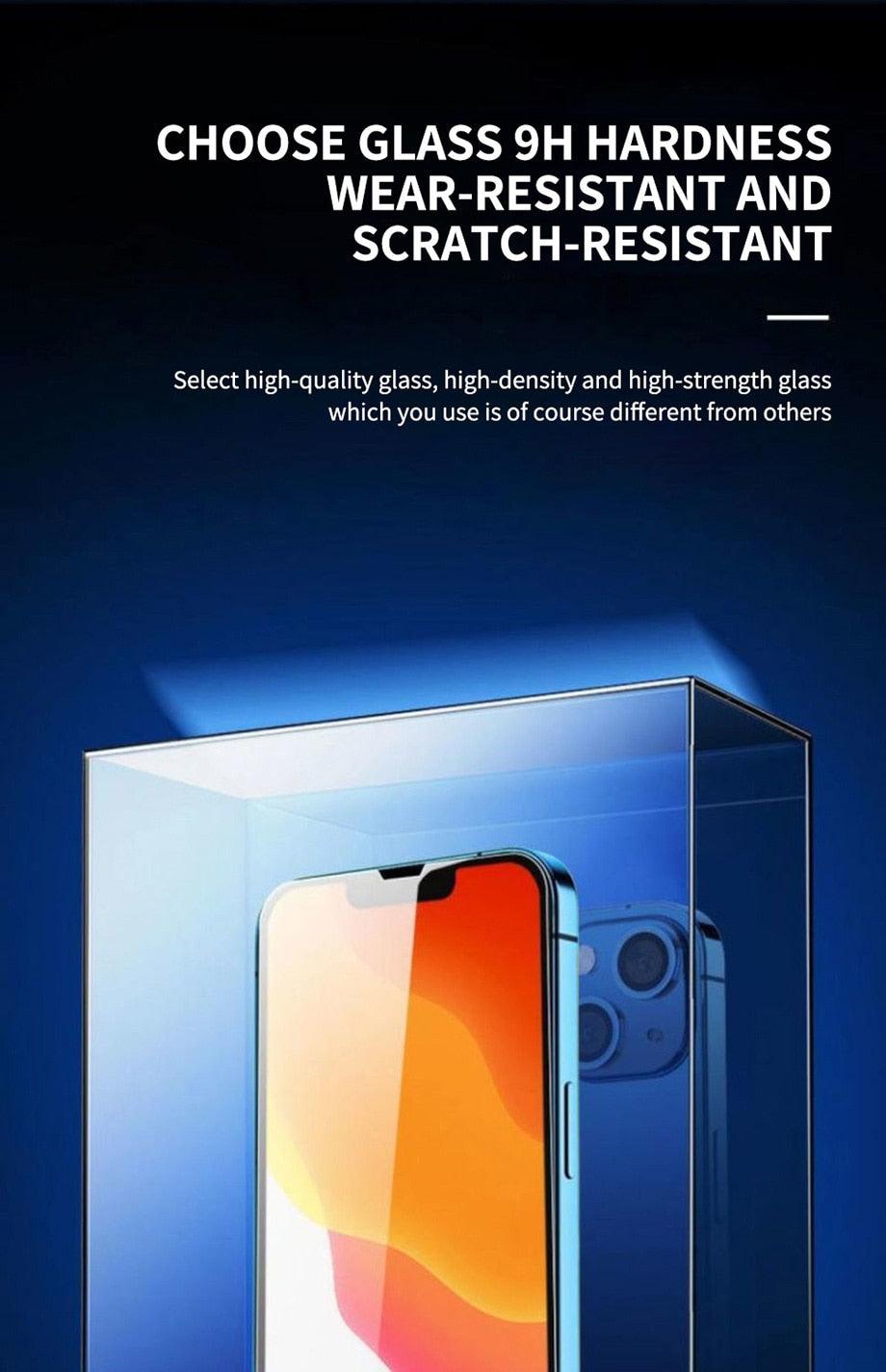 Protector de Pantalla de Vidrio Templado 9D para Modelos de iPhone
