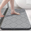 Tapis de bain en mousse à mémoire d'eau absorbante et antidérapant